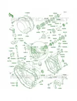 Engine Covers per Kawasaki KDX220R 1999