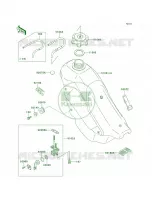 Fuel Tank per Kawasaki KDX220R 1999