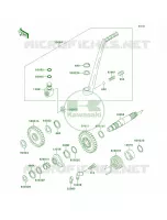 Kickstarter Mechanism per Kawasaki KDX220R 1999