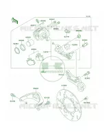 Rear Brake per Kawasaki KDX220R 1999