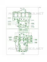 Crankcase Bolt Pattern per Kawasaki Z1000 2011