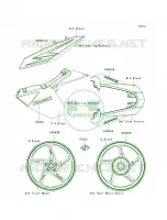 DecalsOrangeDCF per Kawasaki Z1000 2011