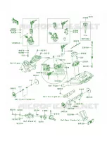 Ignition SwitchLocksReflectors per Kawasaki Z1000 2011