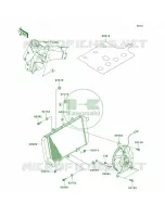 Radiator per Kawasaki Z1000 2011