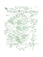 Crankcase per Kawasaki Z750  2010