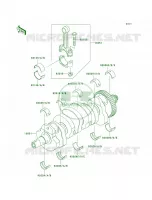 Crankshaft per Kawasaki Z750  2010