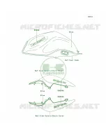 DecalsBlueL8F per Kawasaki Z750  2010