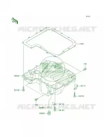 Oil Pan per Kawasaki Z750  2010