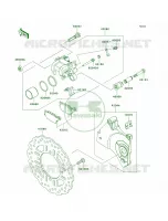 Rear Brake per Kawasaki Z750  2010