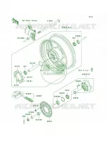 Rear Hub per Kawasaki Z750  2010