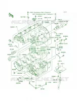 Crankcase per Kawasaki Z1000  2008