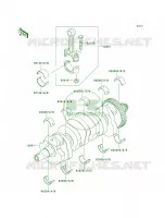 Crankshaft per Kawasaki Z1000  2008