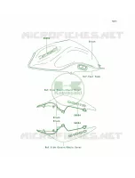 DecalsBlackB7F per Kawasaki Z1000  2008