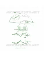 DecalsBlackBlueB7F per Kawasaki Z1000  2008