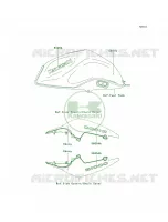 DecalsEbonyB9F per Kawasaki Z1000  2008
