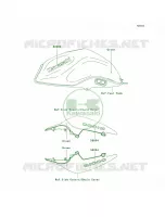 DecalsGreenB8F per Kawasaki Z1000  2008