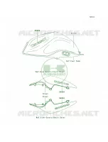 DecalsGreenB8FCN per Kawasaki Z1000  2008