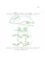 DecalsWhiteB8F per Kawasaki Z1000  2008