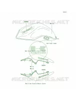 DecalsWhiteB8FCAUS per Kawasaki Z1000  2008