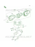 Meters per Kawasaki Z1000  2008