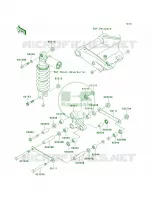 Rear Suspension per Kawasaki Z1000  2008