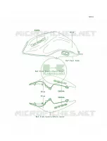 DecalsBlueL8F per Kawasaki Z750  2008
