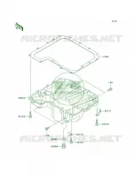 Oil Pan per Kawasaki Z750  2008