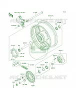 Rear Hub per Kawasaki Z750  2008