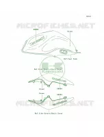 DecalsGreenB8F per Kawasaki Z1000 2007