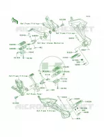 Footrests per Kawasaki Z1000 2007