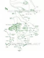 Fuel Evaporative SystemCA per Kawasaki Z1000 2007