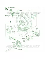 Rear Hub per Kawasaki Z1000 2007