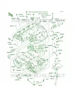 Crankcase per Kawasaki Z750  2007