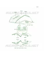 DecalsGreenBlackL9F per Kawasaki Z750  2007