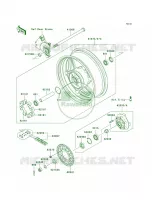 Rear Hub per Kawasaki Z750  2007