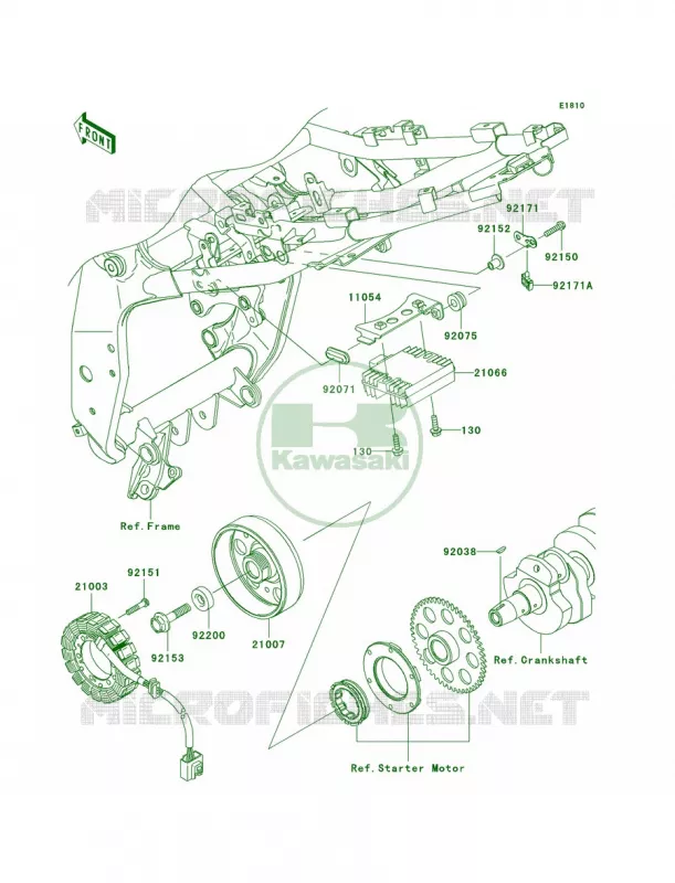 Generator Kawasaki MOTOS 750 2007 Z750   ZR750L7F