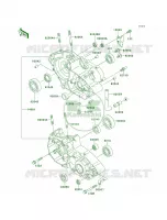 Crankcase per Kawasaki KDX220R 1998