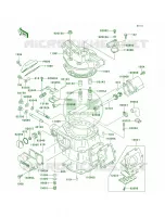 Cylinder HeadCylinder per Kawasaki KDX220R 1998