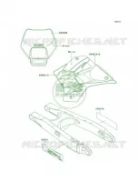DecalsKDX220 A6 per Kawasaki KDX220R 1998