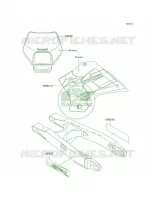 DecalsKDX220 A8 per Kawasaki KDX220R 1998