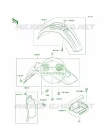 Fenders per Kawasaki KDX220R 1998