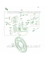 Front Brake per Kawasaki KDX220R 1998