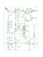 Front ForkKDX220 A4 per Kawasaki KDX220R 1998