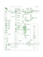 Front ForkKDX220 A5 A8 per Kawasaki KDX220R 1998