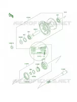 Front Hub per Kawasaki KDX220R 1998