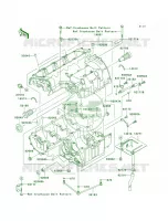 Crankcase per Kawasaki Z1000 2006