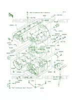 Crankcase per Kawasaki Z1000 2006