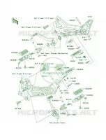 Footrests per Kawasaki Z1000 2006