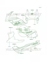 DecalsBlueD10D11 per Kawasaki Ninja 500R 2005
