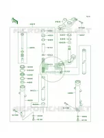 Front Fork per Kawasaki Ninja 500R 2005